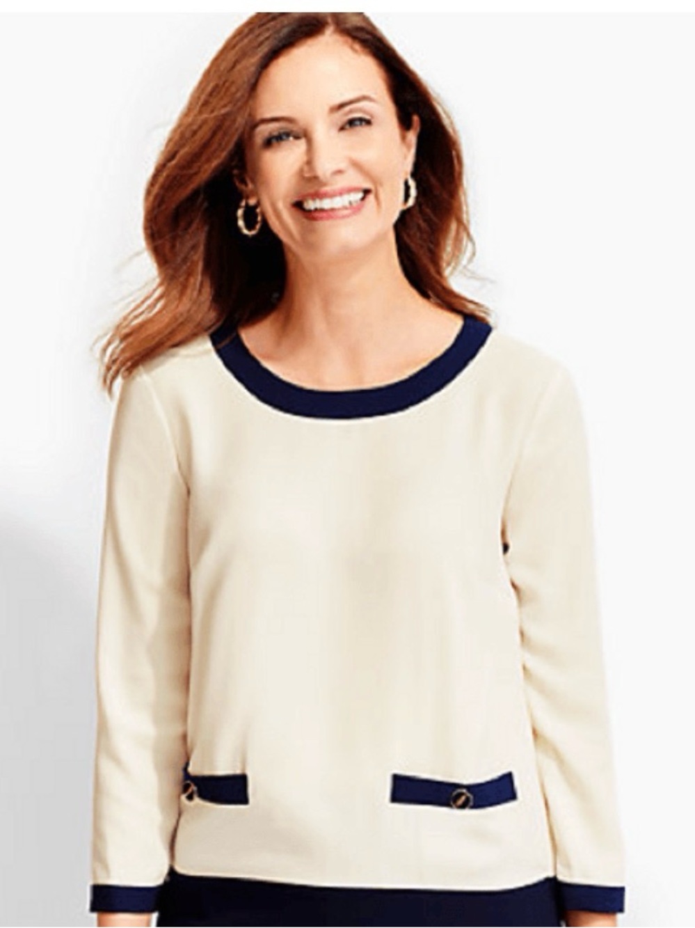 Talbots Classic Crepe Top